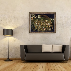 Tablou inramat - Gillis Mostaert - The Haywain, 70 x 90 cm - Img 2