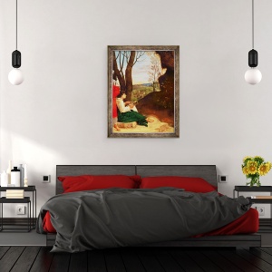 Tablou inramat - Giorgione - Cei Trei Filozofi, 60 x 80 cm - Img 3