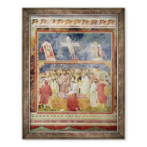 Tablou inramat - Giotto di Bondone - Sfantul Jerome Verificarea stigmatelor pe corpul Sfantului Francisc, 60 x 80 cm