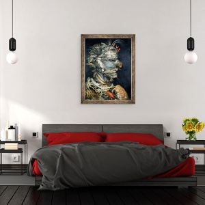 Tablou inramat - Giuseppe Arcimboldo - Apa, 60 x 80 cm - Img 3