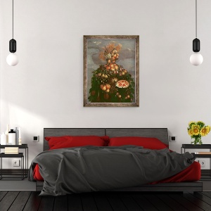 Tablou inramat - Giuseppe Arcimboldo - Summer, 60 x 80 cm - Img 3