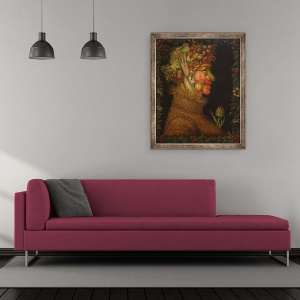 Tablou inramat - Giuseppe Arcimboldo - vara, 50 x 60 cm - Img 2