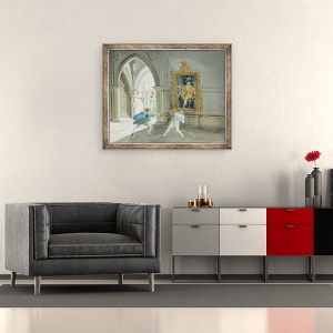 Tablou inramat - Giuseppe Bernardino Bison - Don Juan II, 50 x 60 cm - Img 2