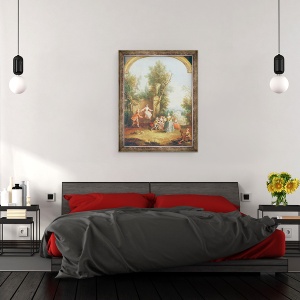 Tablou inramat - Giuseppe Zais - Leagan, 60 x 80 cm - Img 3