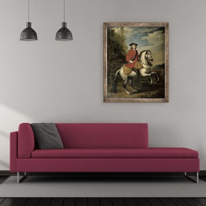 Tablou inramat - Godfrey Kneller - Portret De Regele George I, 50 x 60 cm - Img 2