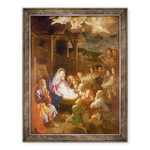 Tablou inramat - Guido Reni - Nasterea Nasterii noaptea, 70 x 90 cm