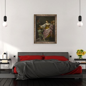 Tablou inramat - Guido Reni - Salome cu capul Sfantului Ioan Botezatorul, 60 x 80 cm - Img 3