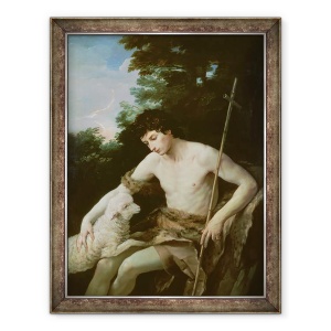 Tablou inramat - Guido Reni - Sfantul Ioan Botezatorul in pustie, 60 x 80 cm