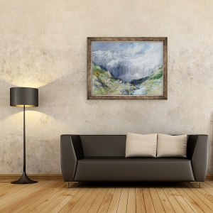 Tablou inramat - Gustave Dore - Circul de la Gavarnie, 70 x 90 cm - Img 2