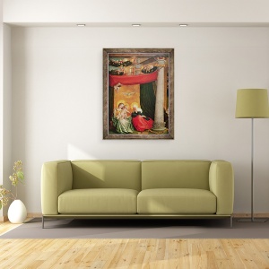 Tablou inramat - Hans Baldung Grien - Fecioara si Copilul cu Sfanta Ana, 70 x 90 cm - Img 2