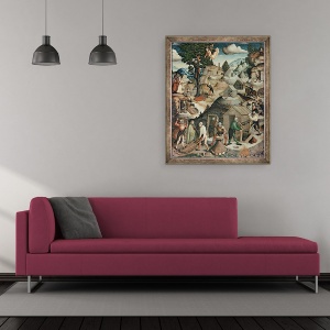 Tablou inramat - Hans Hesse - Peisaj min, 50 x 60 cm - Img 2