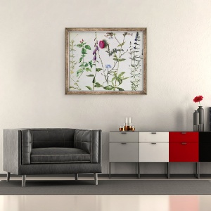 Tablou inramat - Hans Hoffmann - Opt studii de flori salbatice, 50 x 60 cm - Img 2