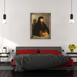 Tablou inramat - Hans Holbein the Younger - Erasmus din Rotterdam I, 70 x 90 cm - Img 3