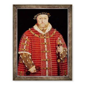 Tablou inramat - Hans Holbein the Younger - Portretul lui Henry al VIII-lea, 60 x 80 cm