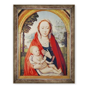 Tablou inramat - Hans Memling - Fecioara si Pruncul, 70 x 90 cm