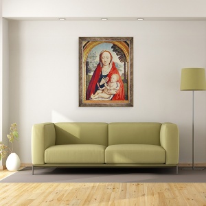 Tablou inramat - Hans Memling - Fecioara si Pruncul, 70 x 90 cm - Img 3