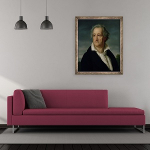 Tablou inramat - Heinrich Christoph Kolbe - Goethe 1749-1832, 50 x 60 cm - Img 2