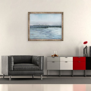 Tablou inramat - Heinrich Wilhelm Truebner - Chiemsee, 50 x 60 cm - Img 2