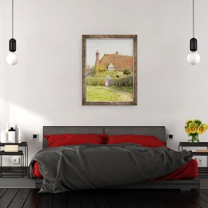 Tablou inramat - Helen Allingham - Cabana Floarea, 60 x 80 cm - Img 3