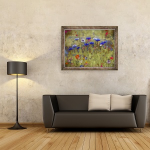 Tablou inramat - Helen White - Albastru Albastrea, 2020, 60 x 80 cm - Img 2