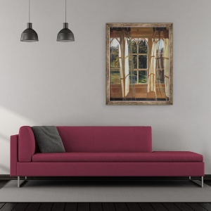 Tablou inramat - Helen White - Fereastra galbena, 2013, 50 x 60 cm - Img 2