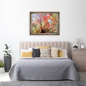 Tablou inramat - Helen White - Flori de primavara cer, 2018, 60 x 80 cm - Img 3