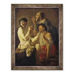 Tablou inramat - Hendrick Ter Brugghen - Mocking de Hristos, 60 x 80 cm