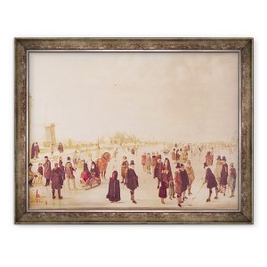 Tablou inramat - Hendrik Avercamp - Divertisment pe gheata, 70 x 90 cm