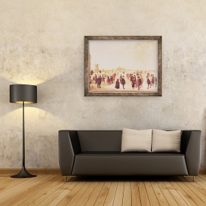 Tablou inramat - Hendrik Avercamp - Divertisment pe gheata, 70 x 90 cm - Img 2