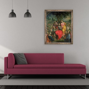Tablou inramat - Hendrik de Clerck - Hranirea celor Cinci Mii, 50 x 60 cm - Img 2