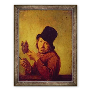 Tablou inramat - Hendrik Martensz Sorgh - Mancatorul de sunca, 60 x 80 cm