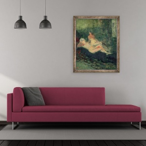 Tablou inramat - Henri de Toulouse-Lautrec - Messalina, detalii suplimentare, 50 x 60 cm - Img 2