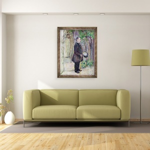 Tablou inramat - Henri de Toulouse-Lautrec - Monsieur Henry Dihau, 70 x 90 cm - Img 2