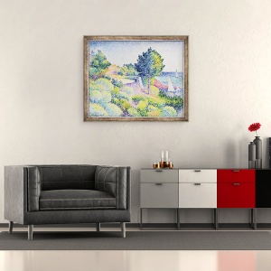 Tablou inramat - Henri-Edmond Cross - La Route sur la Cote, 50 x 60 cm - Img 2