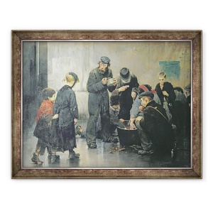 Tablou inramat - Henri Jules Jean Geoffroy - Mor de foame, 60 x 80 cm