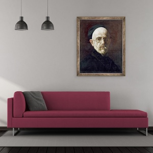 Tablou inramat - Henri Lehmann - Autoportret, 70 x 85 cm - Img 2