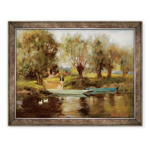 Tablou inramat - Henry John Yeend King - Cu feribotul la Clifton, 60 x 80 cm