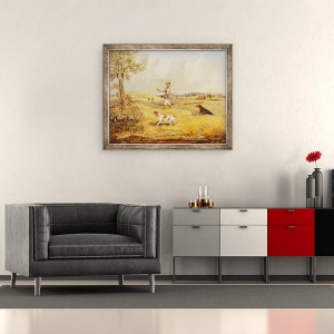 Tablou inramat - Henry Thomas Alken - Partridge fotografiere, 50 x 60 cm - Img 2
