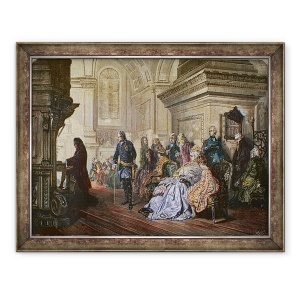 Tablou inramat - Hermann Kaulbach - Regele Prusiei Frederic al II-lea cel Mare, 70 x 90 cm