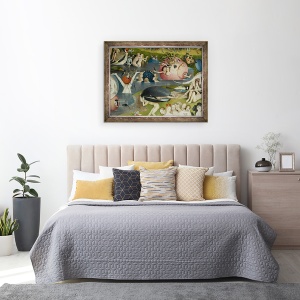 Tablou inramat - Hieronymus Bosch - Gradina deliciilor Pamantesti I, 70 x 90 cm - Img 3