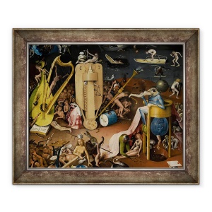Tablou inramat - Hieronymus Bosch - Gradina deliciilor Pamantesti IV, 70 x 85 cm