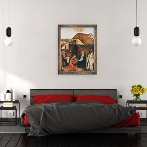 Tablou inramat - Hieronymus Bosch - Nasterea Domnului, 60 x 80 cm - Img 3