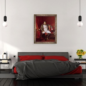 Tablou inramat - Hippolyte Delaroche - Napoleon 1769-1821 dupa abdicarea sa, 60 x 80 cm - Img 3