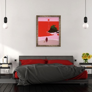 Tablou inramat - Hiroyuki Izutsu - Coasta de apus, 70 x 90 cm - Img 3