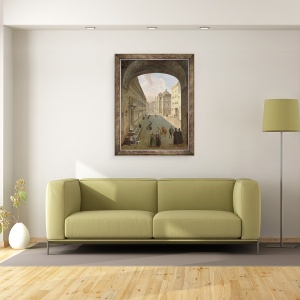 Tablou inramat - Hubert Sattler - Palais Lodron, Salzburg, 70 x 90 cm - Img 2