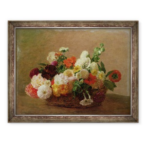 Tablou inramat - Ignace Henri Jean Fantin-Latour - Flori Natura moarta, 60 x 80 cm