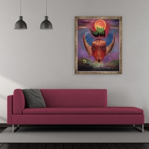 Tablou inramat - Ikahl Beckford - Abeng II, 50 x 60 cm - Img 2