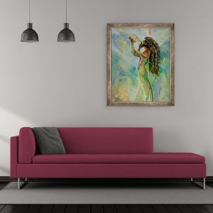 Tablou inramat - Ikahl Beckford - Lumini Ska, 50 x 60 cm - Img 2