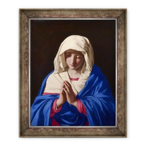 Tablou inramat - Il Sassoferrato - Fecioara in rugaciune, 50 x 60 cm
