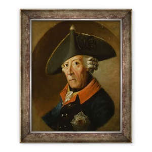 Tablou inramat - J.H.C. Franke - Frederic al II-lea cel Mare al Prusiei I, 50 x 60 cm